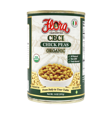 FLORA BEANS CHICK PEAS ORGANIC 12X14OZ