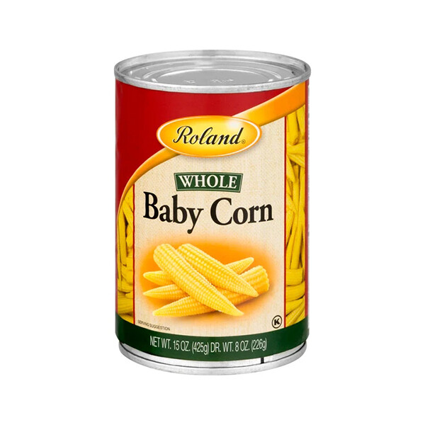ROLAND WHOLE BABY CORN 12X15OZ