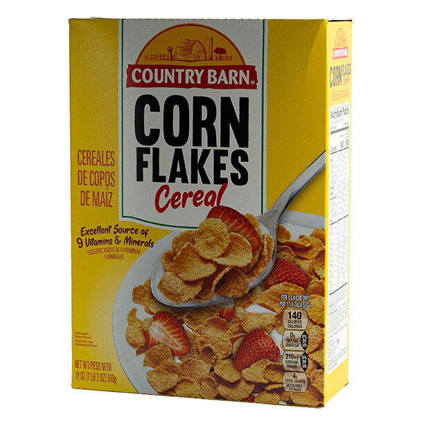 COUNTRY BARN CORN FLAKES CEREAL 12X12OZ