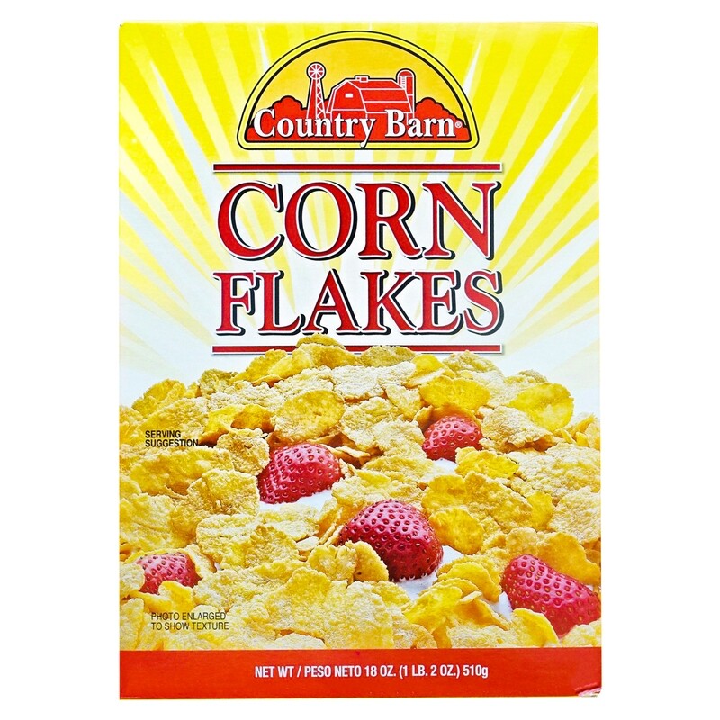 COUNTRY BARN CORN FLAKES CEREAL 12X18OZ