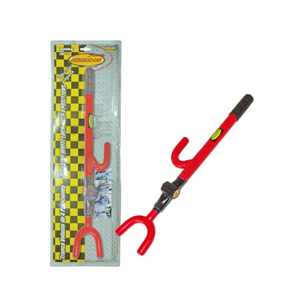 HERCULES STEERING WHEEL LOCK RED 1CT