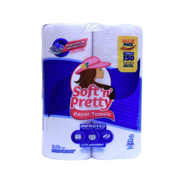 SOFT N PRETTY PAPER TOWEL 12X2CT