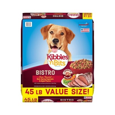 KIBBLES &#39;N BITS BISTRO BEEF 45#