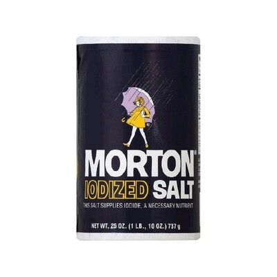 MORTON IODIZED SALT 24X26OZ