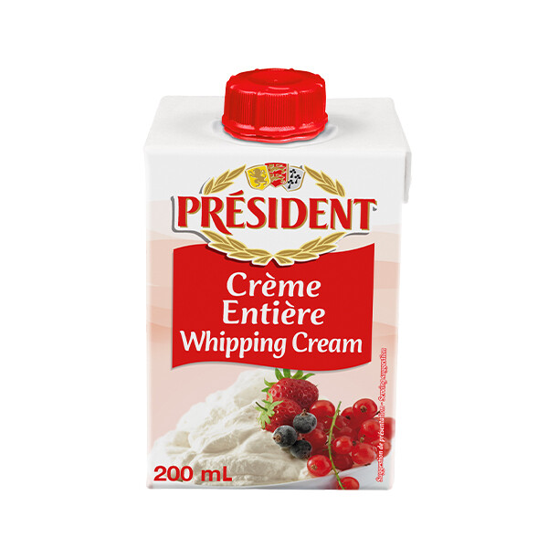 PRESIDENT UHT CREAM ENTIER 35% 24/20 CL (160321) EXP: 08/26/25
