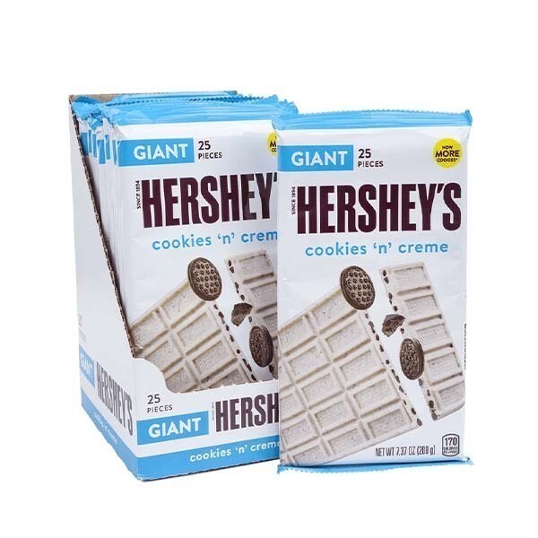 HERS. COOKIES N CREAM GIANT BAR 12X7.37OZ