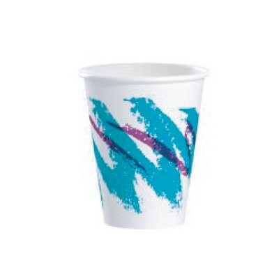 SOLO HOT DRINK 8OZ JAZZ PAPER CUP W/HANDLE 20X50CT #378JZ