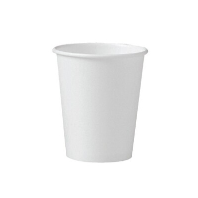 SOLO HOT DRINK 8OZ WHITE PAPER CUPS 20X50CT