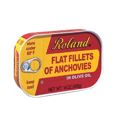 ROLAND FLAT FILLET ANCHOVIES 12X14OZ
