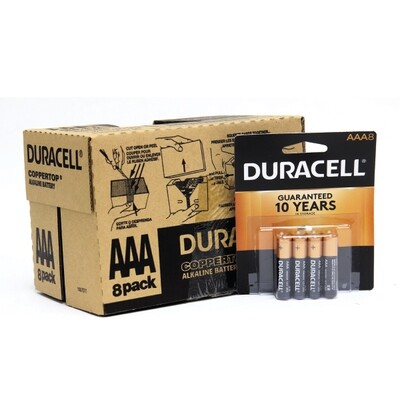 DURACELL 1.5V AAA-8 BATTERY 4X12X8CT