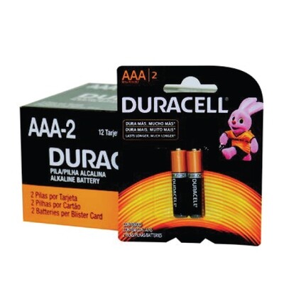 DURACELL 1.5V AAA-2 BATTERY 4X12X2CT