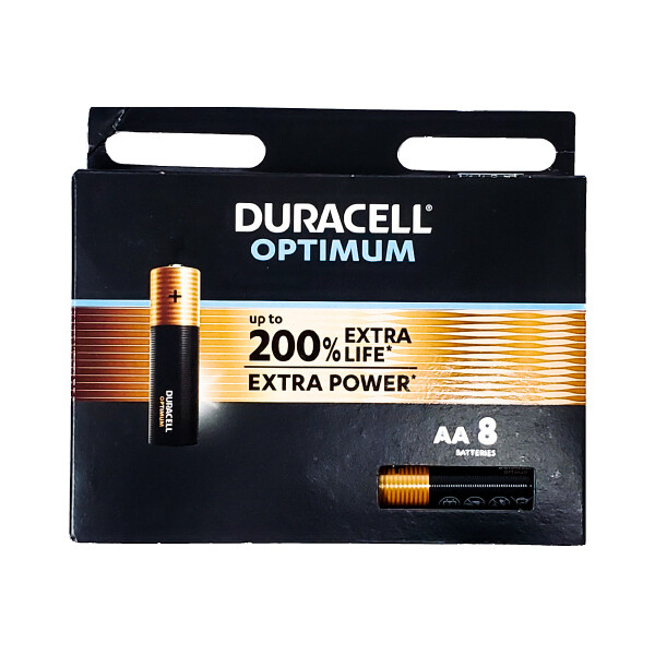 DURACELL 1.5V AA-8 OPTIMUM BATTERY 8X8CT