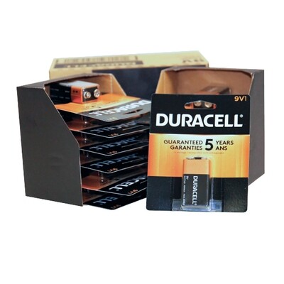 DURACELL 9V BATTERY 4X12CT