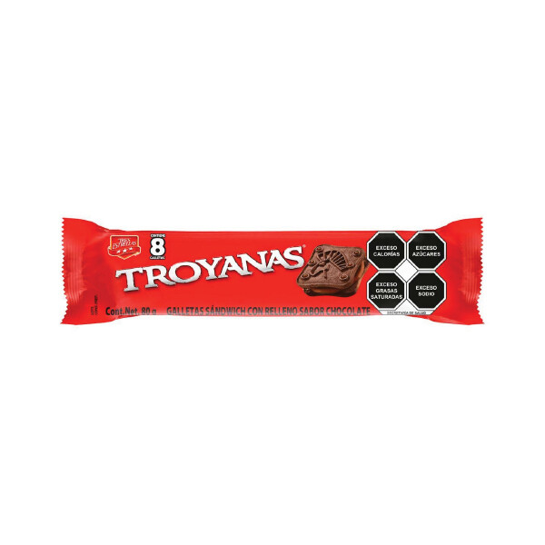 LA MODERNA TROYANAS CHOCO MENTA 16X80G