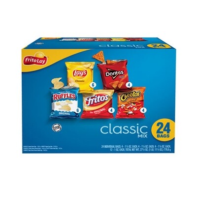 LAYS VARIETY PACK 24CT 1X27.5OZ