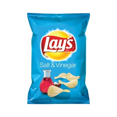 LAY&#39;S POTATO CHIPS SALT &amp; VINEGAR 15X6.5OZ
