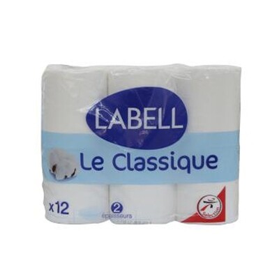 LABELL LE CLASSIQUE BLANC 2PLIS 9X12CT