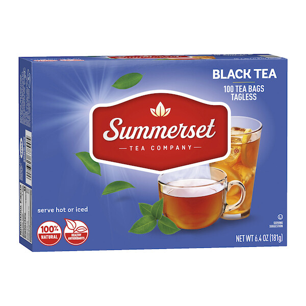 SUMMERSET BLACK TEA BAGS 12X100CT