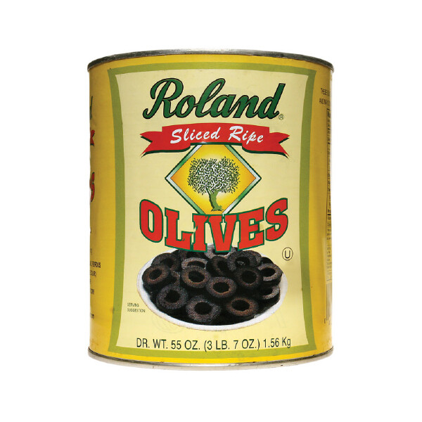 ROLAND SLICE BLACK OLIVES 6X10#