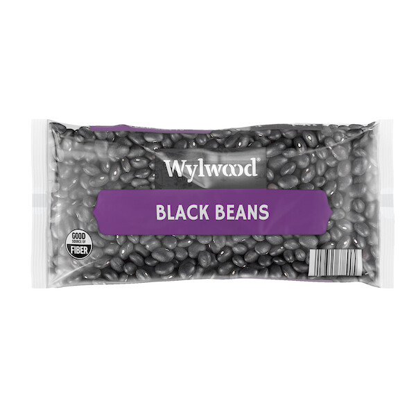 D-WYLWOOD BLACK BEANS DRY 24X16OZ