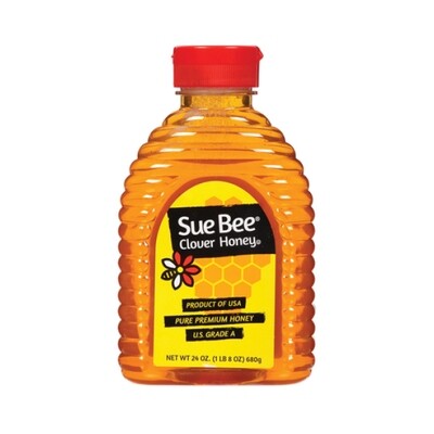 SUE BEE HONEY CLOVER 12X24OZ