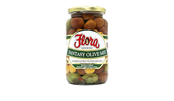 FLORA FANTASY MIX W/ LUPINI IN BRINE OLIVES 6X19OZ