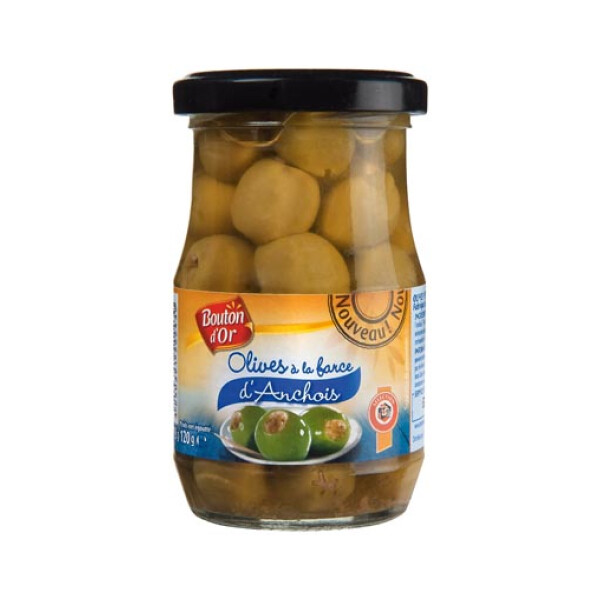 BOUTON D'OR OLIVES FARCE ANCHOIS 12X120G (522439)