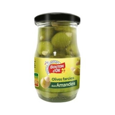 BOUTON D&#39;OR OLIVES VERTE FARCIES AMANDES 12X120G (522460)