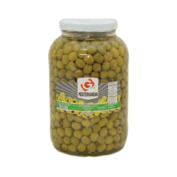 GLOBAL MEDITERRANEAN PITTED MANZANILLA OLIVES 4X1GAL