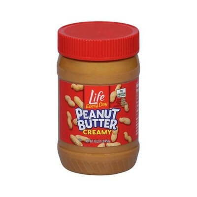 LIFE EVERY DAY CREAMY PEANUT BUTTER 12X16OZ