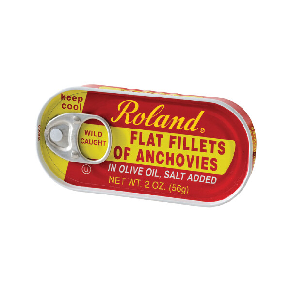 ROLAND ANCHOVIES FLAT 25X2OZ