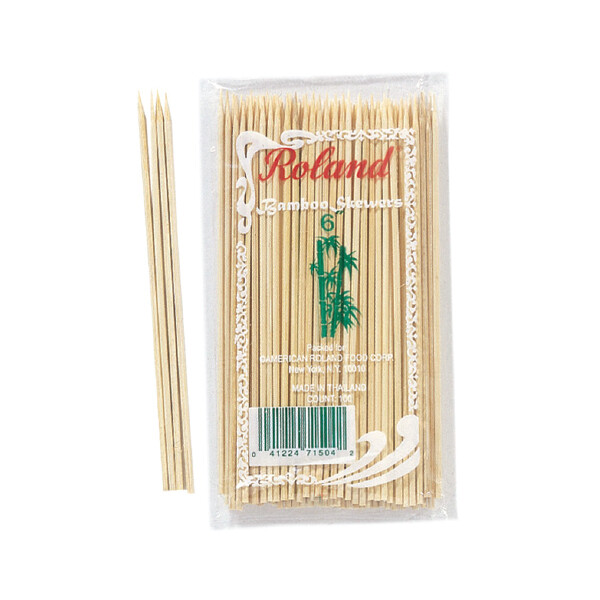 ROLAND 6&quot; BAMBOO SKEWERS 16X100CT