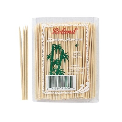 ROLAND 4&quot; BAMBOO SKEWERS 16X100CT