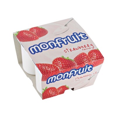 MONFRUIT STRAWBERRY YOGURT 6X4X125G