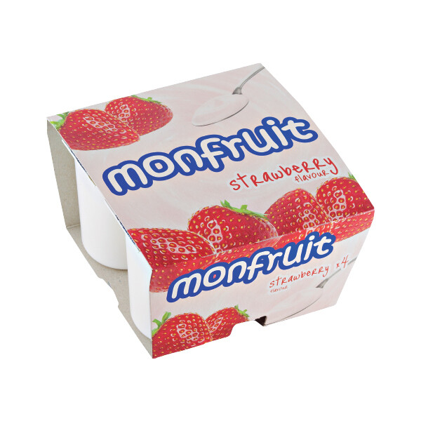 MONFRUIT STRAWBERRY YOGURT 6X4X125G