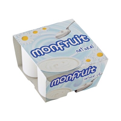 MONFRUIT PLAIN YOGURT 6X4X125G