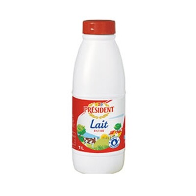 PRESIDENT WHOLE MILK BOTTLE 12/1L (910366) 07/18/25