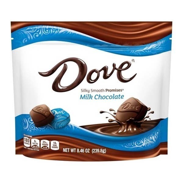 DOVE MILK CHOCOLATE 8X8.46OZ