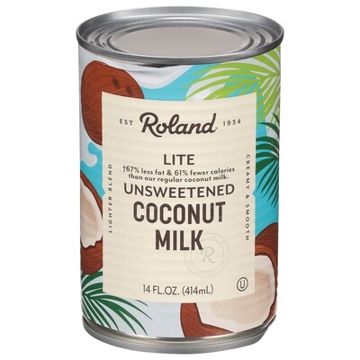 ROLAND LITE COCONUT MILK 24X14OZ
