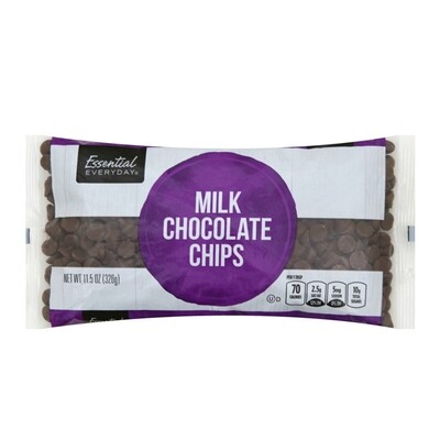 ESSENTIAL-DAY MILK CHOC. BAKING CHIPS 12X11.5OZ