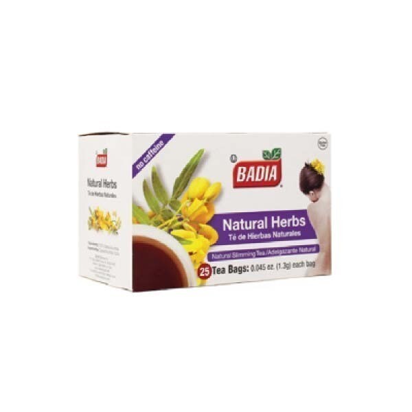 BADIA NATURAL HERBS TEA BAGS 10X25CT