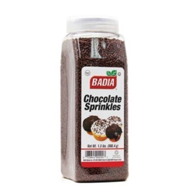 BADIA CHOCOLATE SPRINKLES 6X1.5#