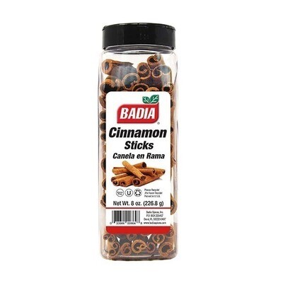 BADIA CINNAMON STICKS 6X8OZ