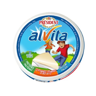 PRESIDENT FROMAGE FONDU ENRICHI EN VITAMINES   8P 24/120 GR (120100) 57851  10/07/2025