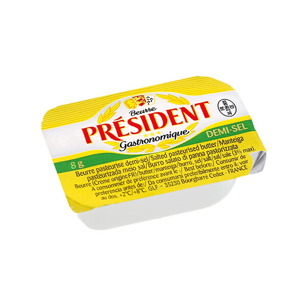 PRESIDENT MINI BEURRIER DEMI SEL 6/100/8 GR (36700)