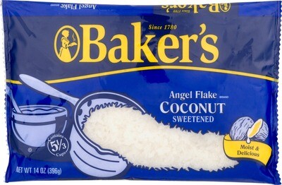 KRAFT BAKERS ANGEL FLAKE COCONUT SWEETENED 10X14OZ