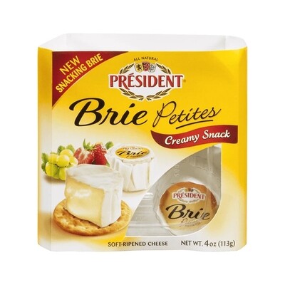 PRESIDENT BRIE PETITES 6/4 OZ. (0505)
