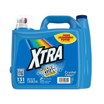 XTRA LIQUID LAUNDRY DETERGENT PLUS OXI CLEAN 2X203.10OZ