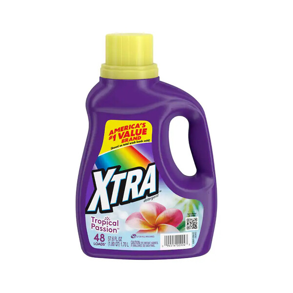 XTRA LIQUID LAUNDRY DETERGENT TROPICAL PASSION 6X57.6OZ