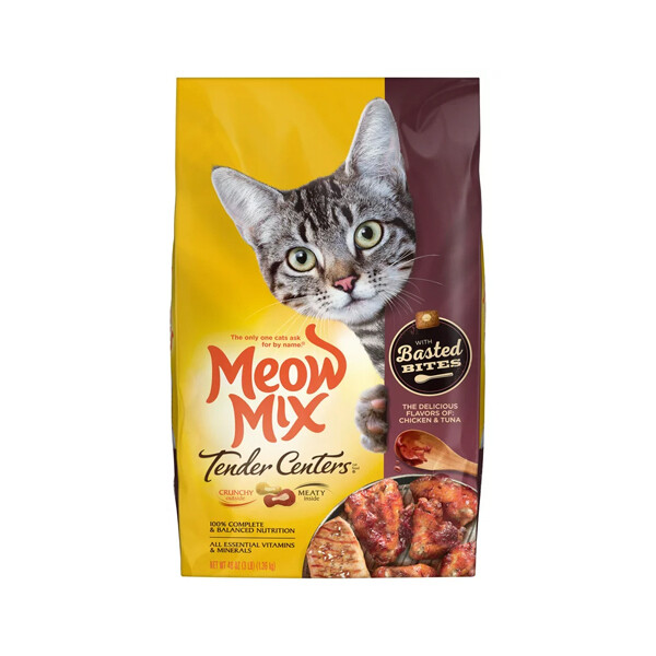 MEOW MIX BASTED BITES CHICKEN &amp; TUNA 4X3#